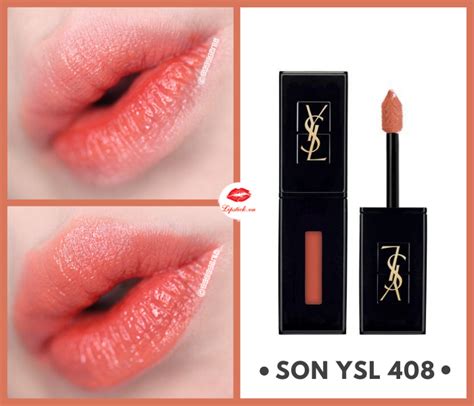 ysl vinyl cream lip stain 408 ส เป นย งไง|ysl cream lip stain.